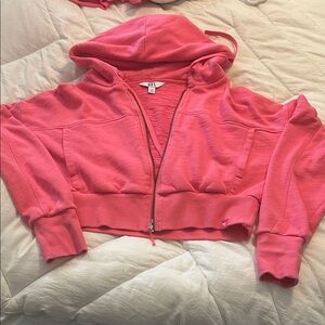Joylab Coral Cropped Hoodie